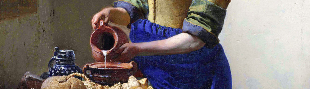 Header Johannes Vermeer, De melkmeid